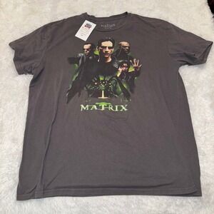 The Matrix Graphic‎ T-Shirt Mens XL Grey Excellent Movie Promo Neo Morpheus Tee